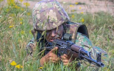 trageri foc arma - foto - Brigada Marasesti