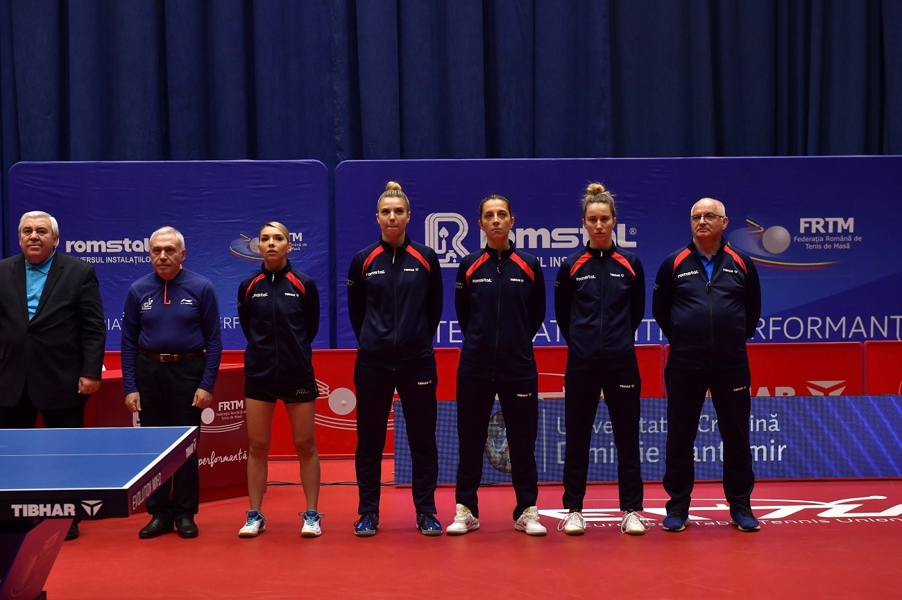 Naționala feminină a României s-a calificat în optimile Campionatului European de tenis de masă