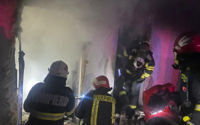 pompieri Tulcea incendiu - foto - ISU Tulcea