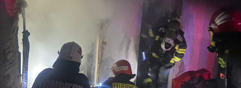 pompieri Tulcea incendiu - foto - ISU Tulcea