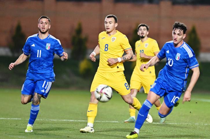 România U20 și Italia U20 au încheiat la egalitate meciul din Liga Elitelor U20