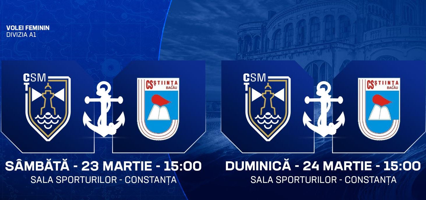 Calendarul competițiilor la CSM Constanța în acest week-end