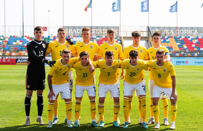 Naționala de fotbal a României U19 a fost învinsă în primul meci din Turul de Elită U19