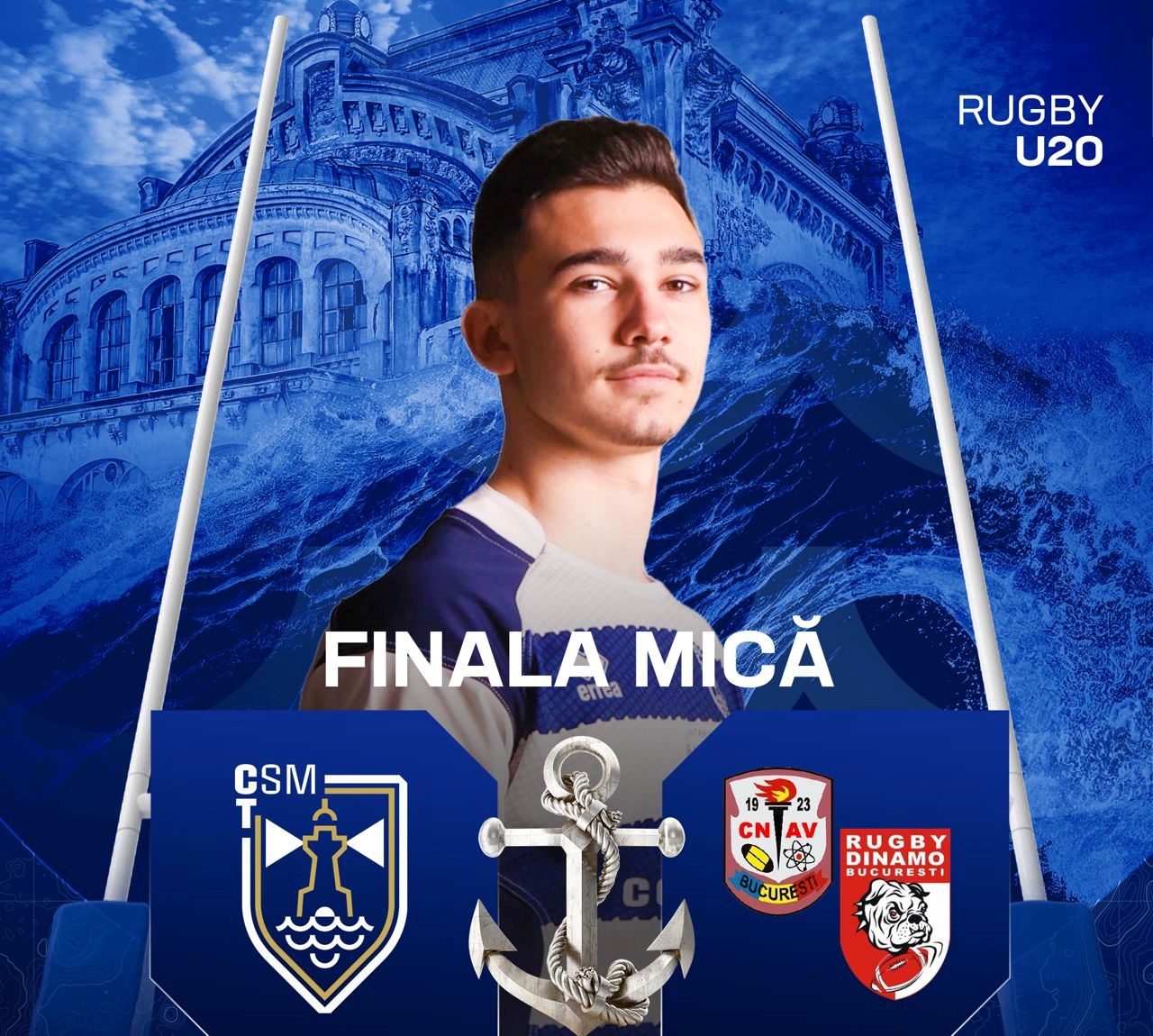 Echipa de rugby CSM Constanța U20 joacă astăzi pentru medaliile de bronz