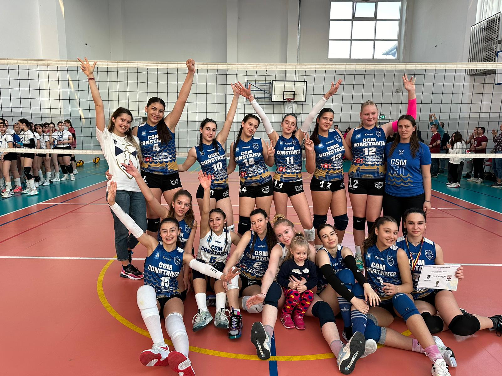 Voleibalistele de la CSM Constanța U15 încep meciurile de la turneul final