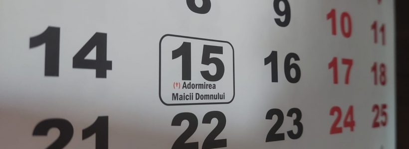 calendar 15 august, adormirea Maicii Domnului - foto - RC