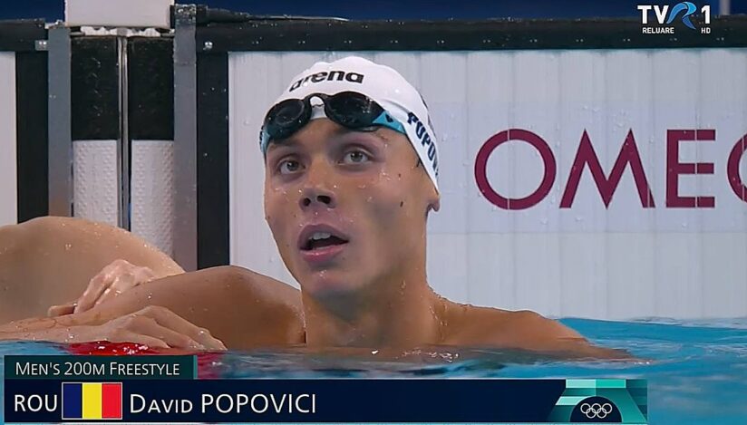 AUR OLIMPIC pentru DAVID POPOVICI, la 200 de m liber!