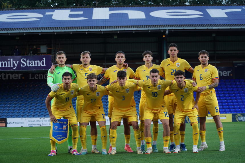 Naționala de fotbal U20 a pierdut meciul-test cu Anglia U20