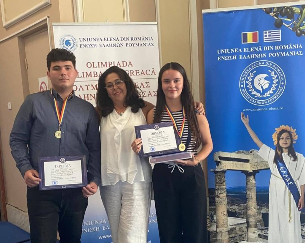 Elevii constănțeni Alexandru Ionuț Buta și Vaso Chrisanthi, Premiul I la Olimpiada Internațională de Limba Greacă