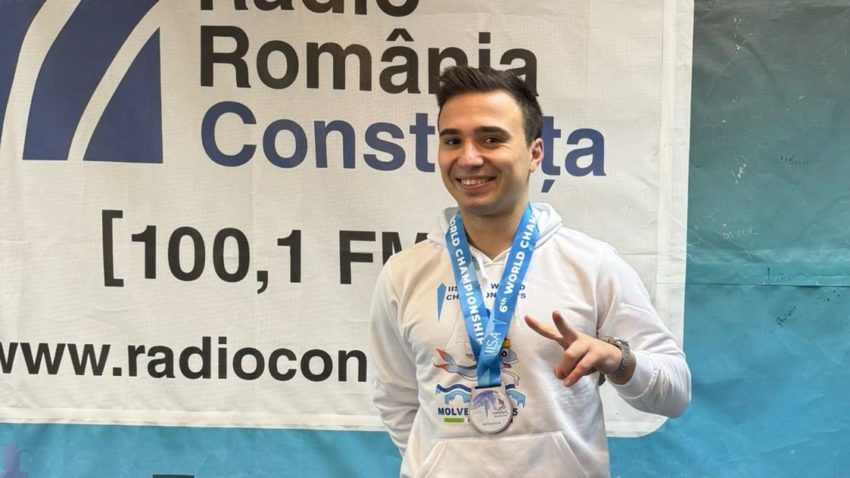 AUDIO | Vicecampionul mondial la înot în ape înghețate, Cristian Tranulea, la Radio Constanța