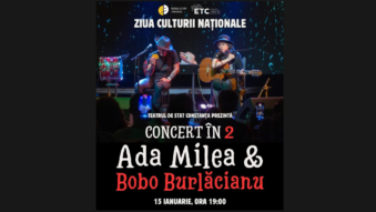 CONSTANȚA: Ziua Culturii Naționale, celebrată de Teatrul de Stat printr-un concert extraordinar Ada Milea și Bobo Burlăcianu