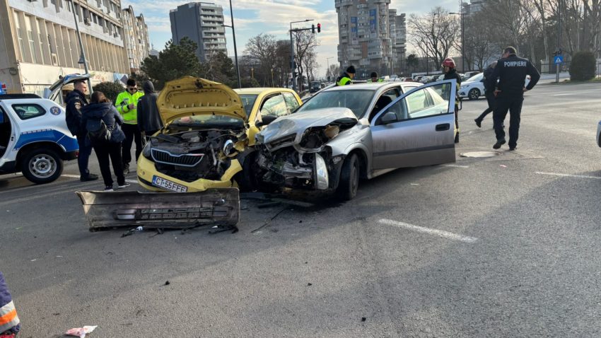 CONSTANȚA: Accident rutier în zona Spitalului de Boli Infecțioase