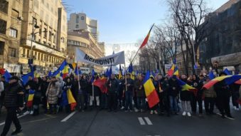 Protest organizat de AUR în Capitală