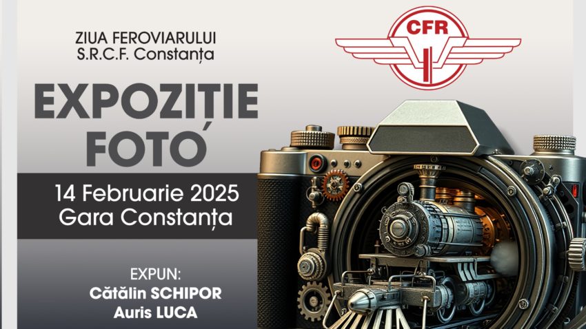 Ziua Feroviarului, marcată la SRCF Constanța printr-o expoziție foto în Gara Constanța