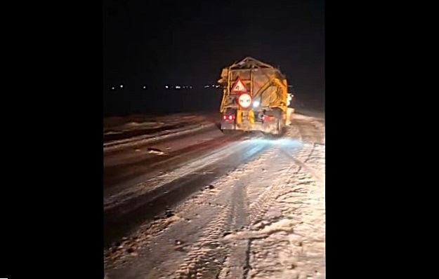 VIDEO | Ninge viscolit în județul Constanța. Pe A2, A4, DN3 și DN2A se circulă în condiții de iarnă