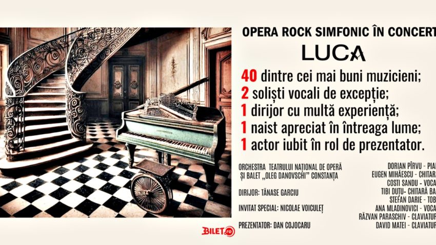 Opera de Rock Simfonic în Concert „LUCA” – Spectacol Sold Out la Teatrul „Oleg Danovski”